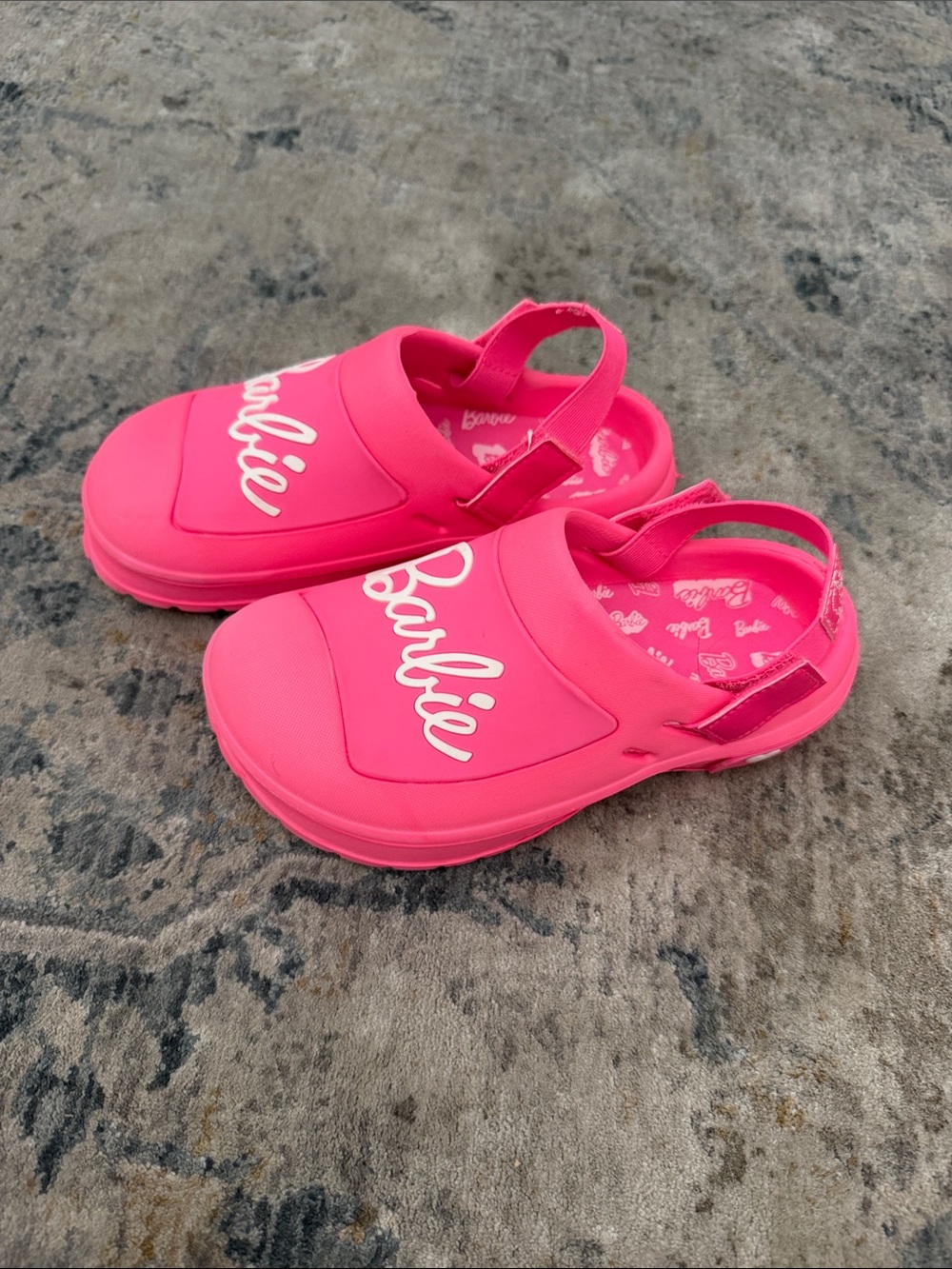 Barbie Vibrant Pink Slip-On Clog Sandals with Back Strap